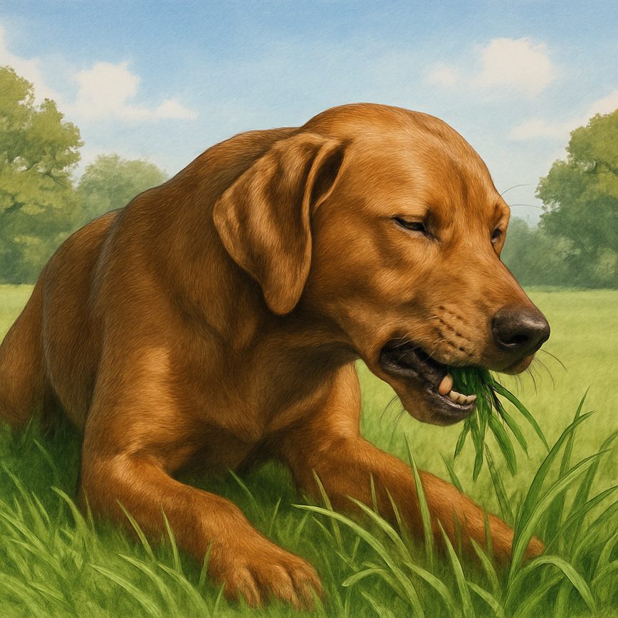 Почему собака ест траву